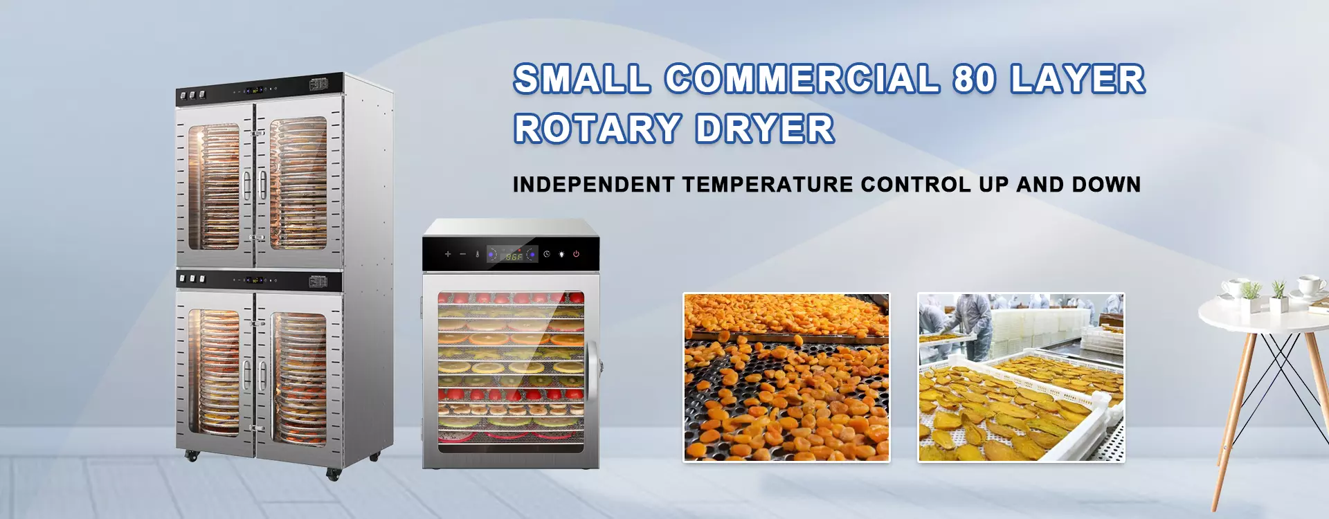 Small commercial 80 layer rotary dryer